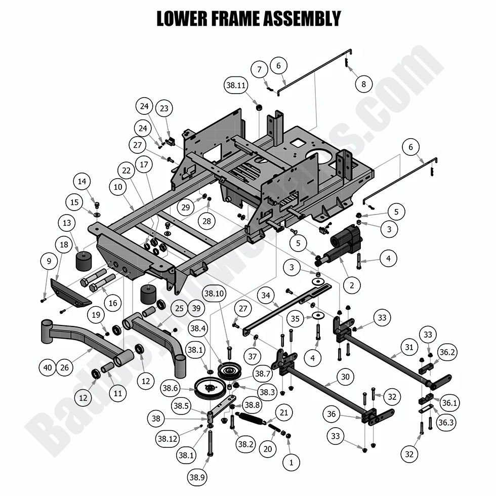 2018 Maverick Lower Frame Assembly